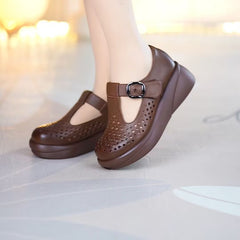 😍 Cel mai mic preț pentru o perioadă limitată 👡 Pantofi casual moderni cu decupaje și talpă moale — din piele naturală