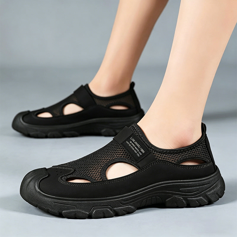 🎁 🧦【Cadou: 3 perechi de șosete scurte ultra-respirabile】 Sandale casual pentru outdoor, perfecte pentru drumeții și traversări de apă!