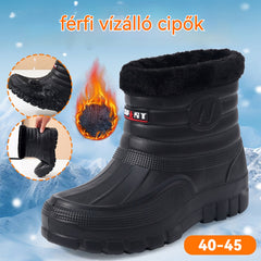 【30% KEDVEZMÉNY】Férfi meleg, vízálló kültéri cipő polár béléssel, tartós, vízre és hóra, bokára vagy boka fölé.